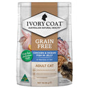 Pet Grove Ivory Coat Wet Food Adult Cat GRAIN FREE Chicken & Ocean Fish in Jelly Pet Grove