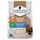 Pet Grove Ivory Coat Wet Food Adult Cat GRAIN FREE Chicken & Ocean Fish in Gravy Pet Grove