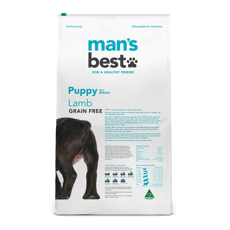 Man’s Best – Puppy – GRAIN FREE – Lamb