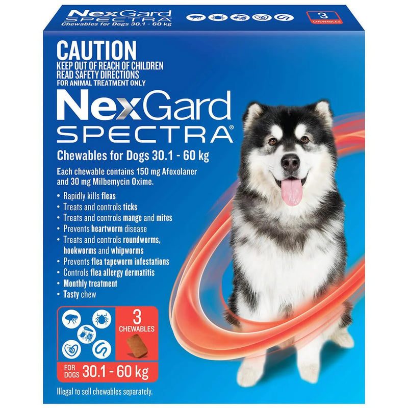 NexGard SPECTRA Chewables for Very Large Dogs RED