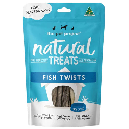 The Pet Project Natural Treats Fish Twists