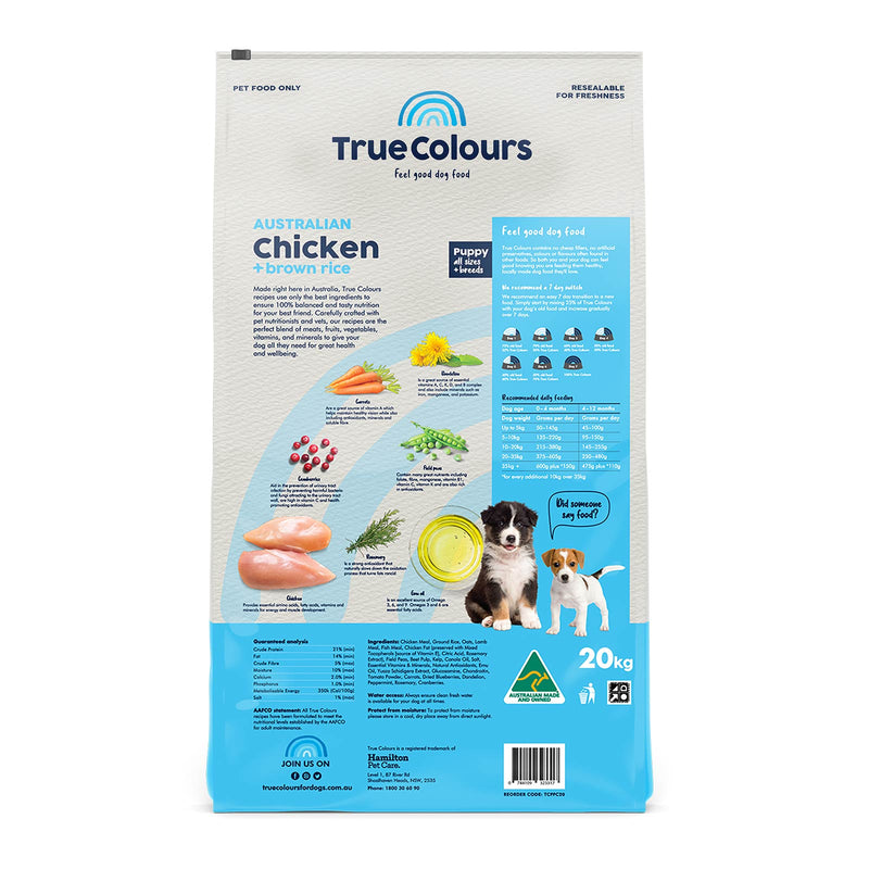 True Colours – Puppy – Australian Chicken + Brown Rice