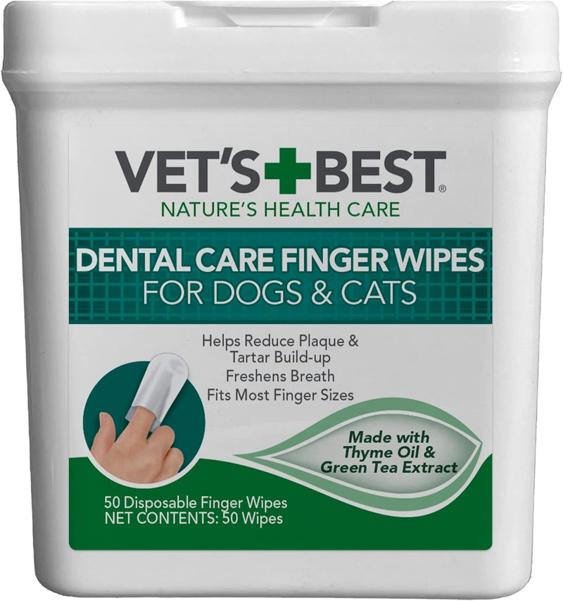 Vets Best Dental Care Finger Wipes