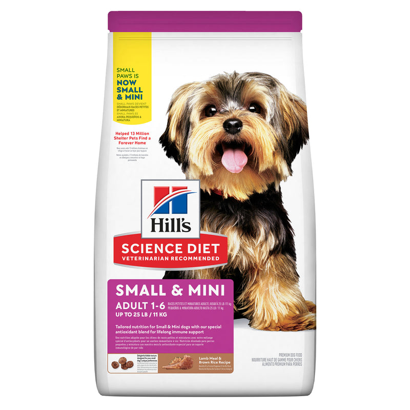 Pet Grove Hill’s Science Diet Adult Dog 1-6 Small Paws Lamb & Rice Pet Grove Adult dog food brown rice dog food dry dog food hills science lamb mini Premium dog food Rice small breed small breed dog food