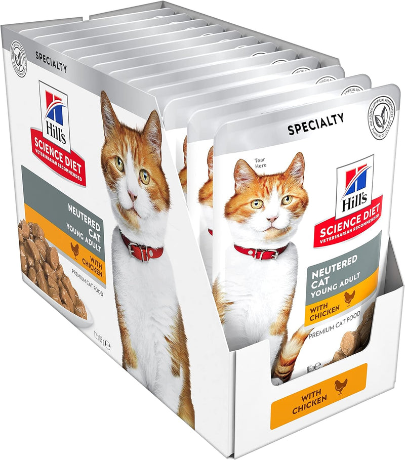 Pet Grove Hill’s Science Diet Wet Food Neutered Cat Young Adult Chicken Pet Grove 