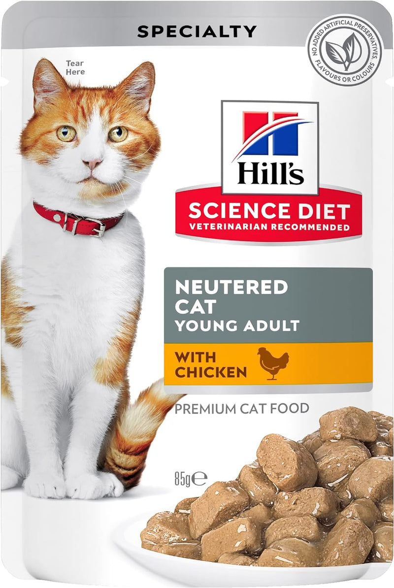 Pet Grove Hill’s Science Diet Wet Food Neutered Cat Young Adult Chicken Pet Grove 