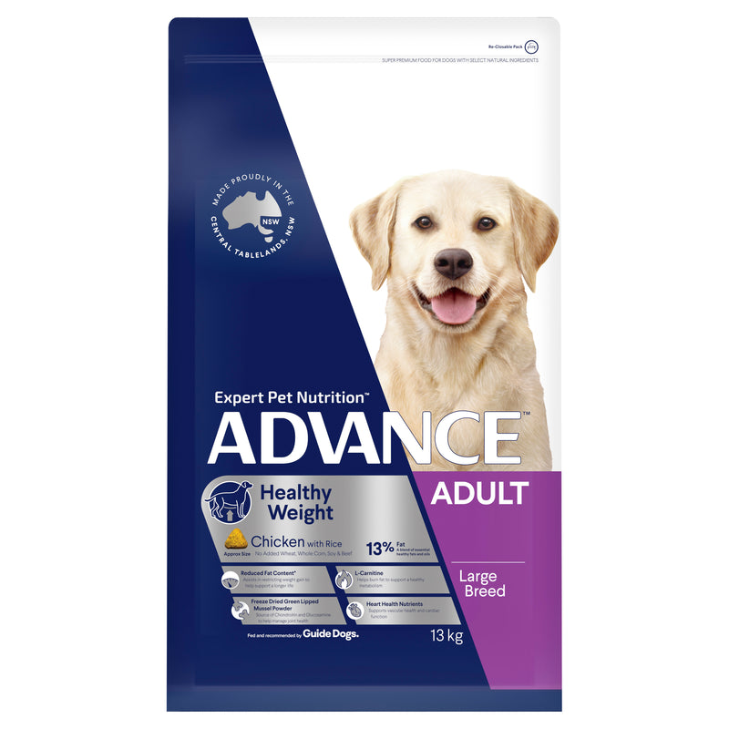 Pet Grove Advance Adult Dog Large Breed Healthy Weight Pet Grove Advance dog food Advance dry dog food Advance Healthy weight Dog food Healthy weight dog food large breed dog food