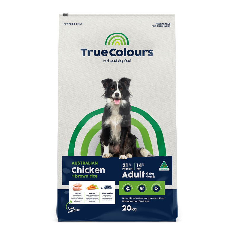 True Colours – Adult Dog – Australian Chicken + Brown Rice