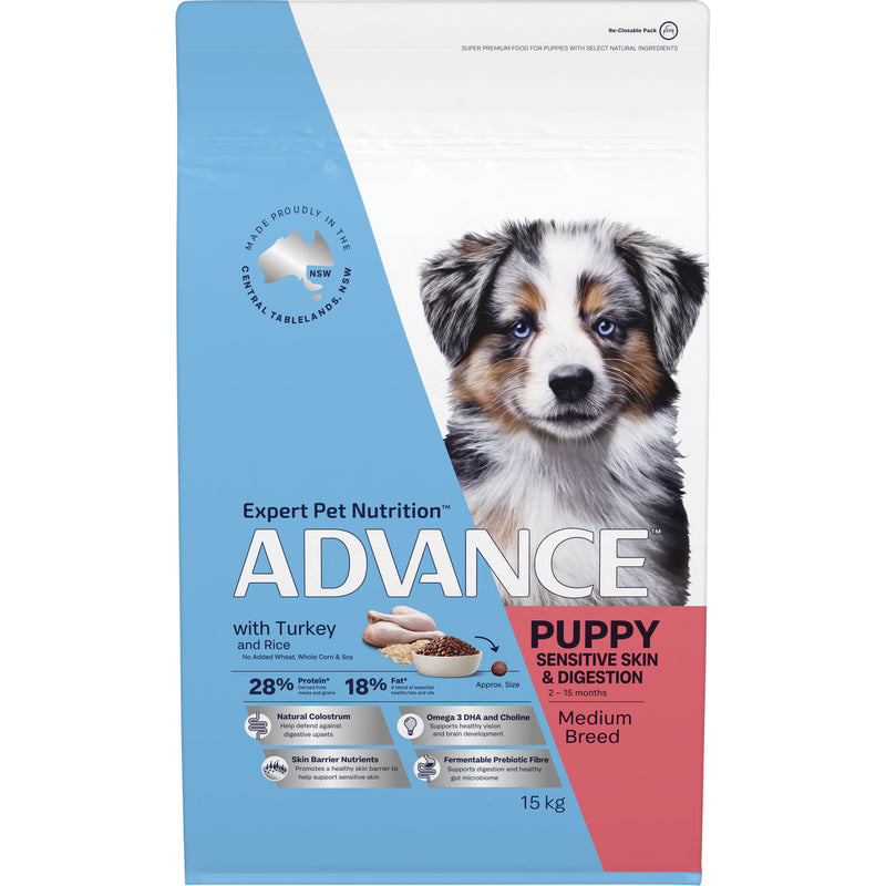 Advance – Puppy – Sensitive Skin & Digestion – Medium Breed