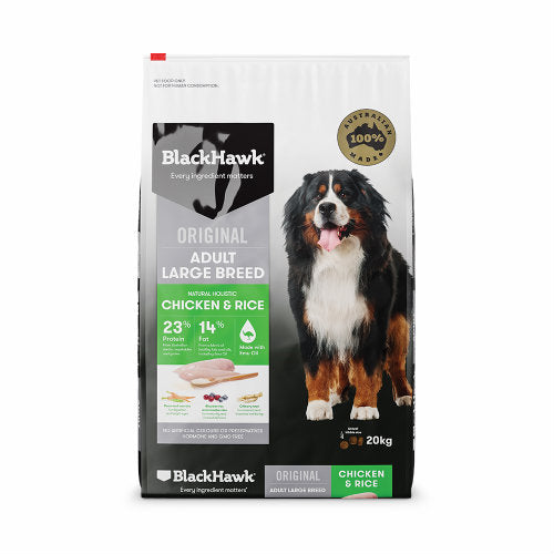 Pet Grove Black Hawk Adult Dog Large Breed Chicken Pet Grove blackhawk Chicken Chicken And Rice dog food dry dog food large breed dog food large breed dry dog food Premium dog food Rice