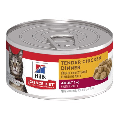 Pet Grove Hill’s Science Diet Wet Food Adult Cat 1-6 Tender Chicken Dinner Pet Grove 