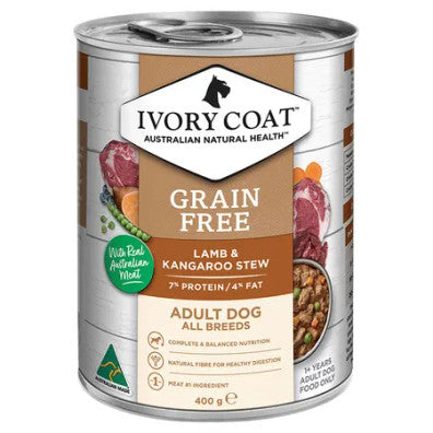 Pet Grove Ivory Coat Wet Food Adult Dog GRAIN FREE Lamb & Kangaroo Stew Pet Grove 