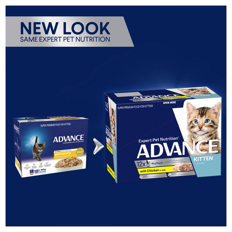 Pet Grove Advance Wet Food Kitten Chicken in Jelly Pet Grove Advance Advance cat food Advance kitten food cat cat food cats Chicken kitten kitten food Kitten wet food tender chicken wet cat food wet food