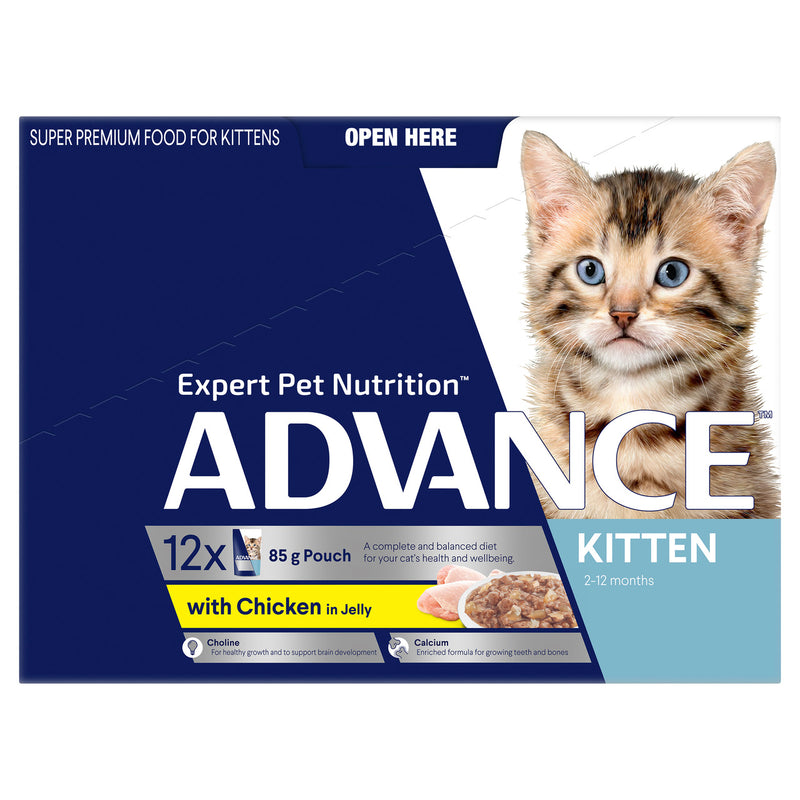 Pet Grove Advance Wet Food Kitten Chicken in Jelly Pet Grove Advance Advance cat food Advance kitten food cat cat food cats Chicken kitten kitten food Kitten wet food tender chicken wet cat food wet food