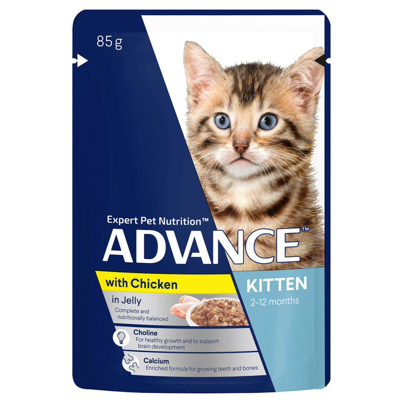 Pet Grove Advance Wet Food Kitten Chicken in Jelly Pet Grove Advance Advance cat food Advance kitten food cat cat food cats Chicken kitten kitten food Kitten wet food tender chicken wet cat food wet food