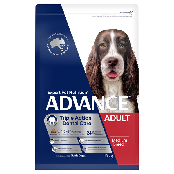 Pet Grove Advance Adult Dog Medium Breed Triple Action Dental Care Pet Grove Advance advance dental care Advance dog food Advance dry dog food Dental care Dental food dog dog food dogs dry dog food medium breed Medium breed advance medium breed dog Premium dog food