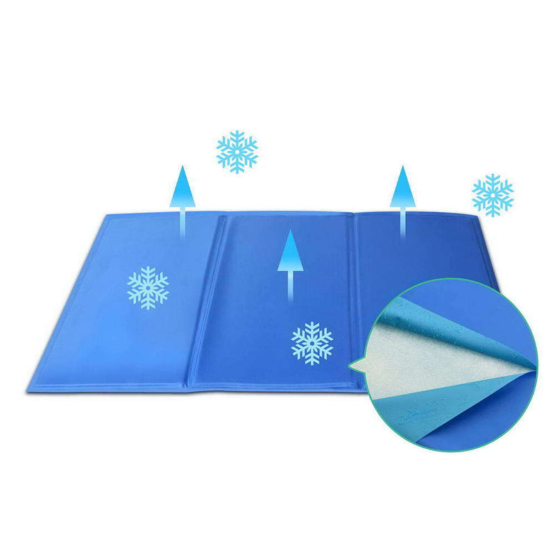 Pet Cool Gel Mat Dog Cat Bed Non-Toxic Cooling Summer Pad