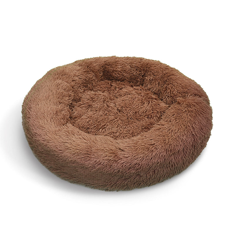 Comfy Nest Plush Round Dog Bed - Warm Comfortable Dog Bedding for Pets