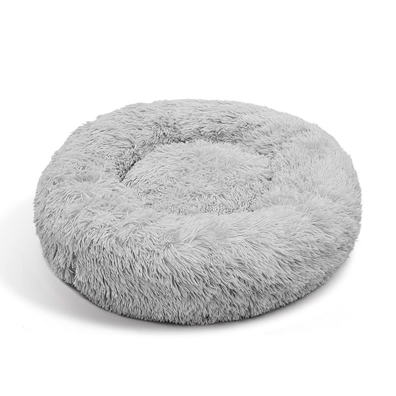 Comfy Nest Plush Round Dog Bed - Warm Comfortable Dog Bedding for Pets