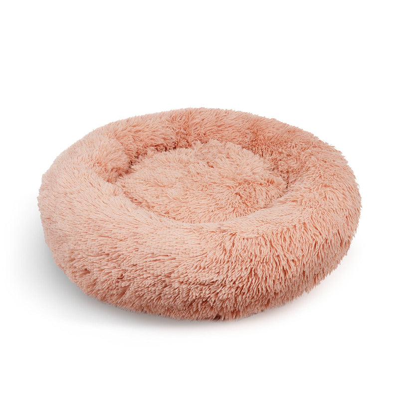 Comfy Nest Plush Round Dog Bed - Warm Comfortable Dog Bedding for Pets