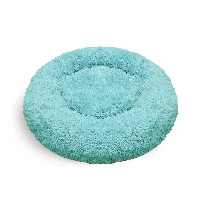 Comfy Nest Plush Round Dog Bed - Warm Comfortable Dog Bedding for Pets