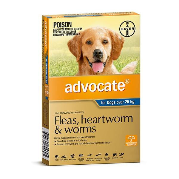 Pet Grove ADVOCATE Blue Extra Large Dogs over 25kg Pet Grove advocate Dog flea treatment dog heartworm extra large dogs flea heartworm ticks worming