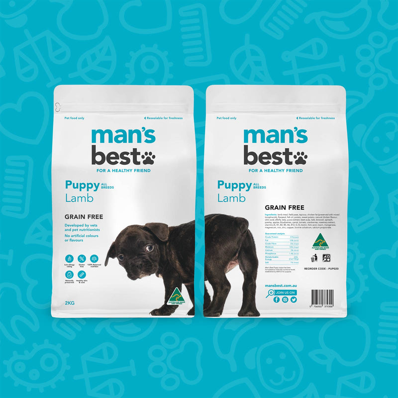 Man’s Best – Puppy – GRAIN FREE – Lamb