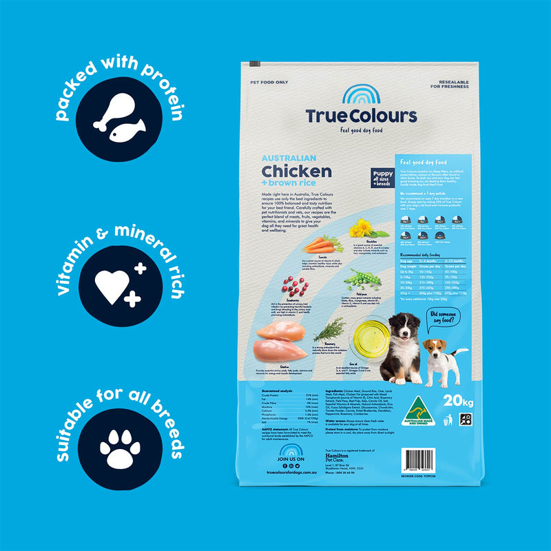 True Colours – Puppy – Australian Chicken + Brown Rice