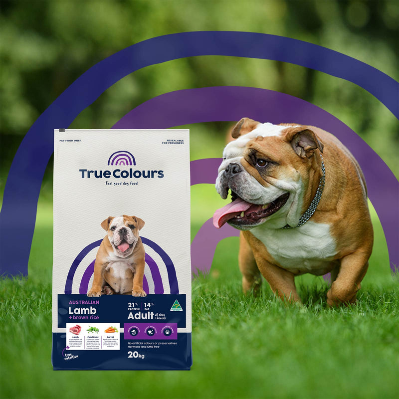 True Colours – Adult Dog – Australian Lamb + Brown Rice