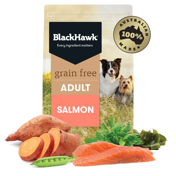 Black Hawk Adult Dog GRAIN FREE Salmon