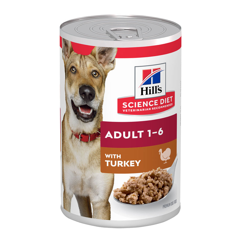 Pet Grove Hill's Science Diet Wet Food Tins Adult Dog Turkey Pet Grove dog food hills science Premium dog food Turkey Wet dog food wet food