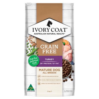 Ivory Coat Mature Dog GRAIN FREE Turkey