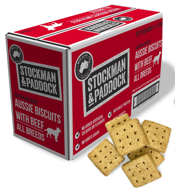 Stockman & Paddock 2 x 2 Aussie Biscuits Beef Flavour