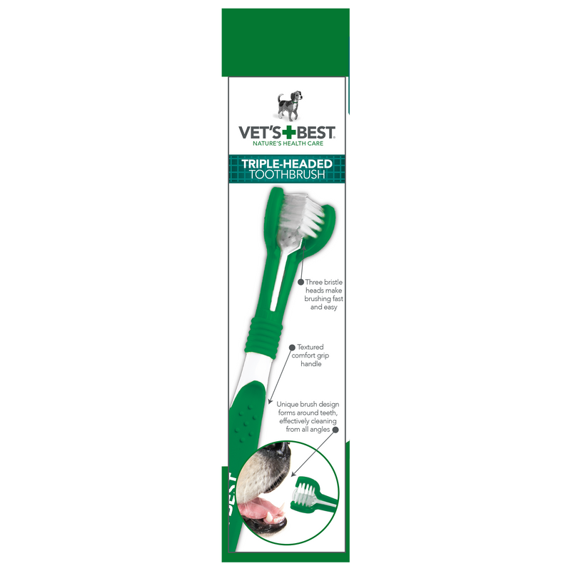 Vets Best Advanced 3 Head Toothbrush